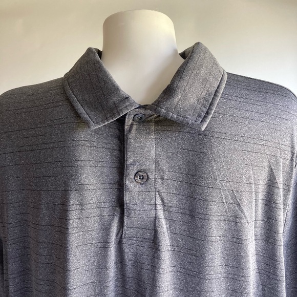 Men’s 32 Degrees Grey Polyester Polo Short Sleeve Shirt size XL - Picture 2 of 11